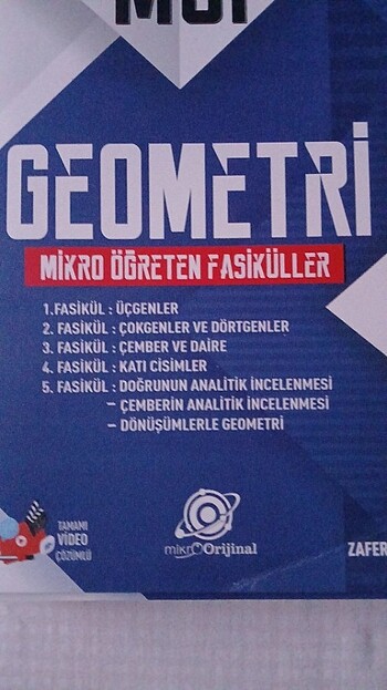  Mikro orijinal yayınları tyt-ayt geometri fasikülü
