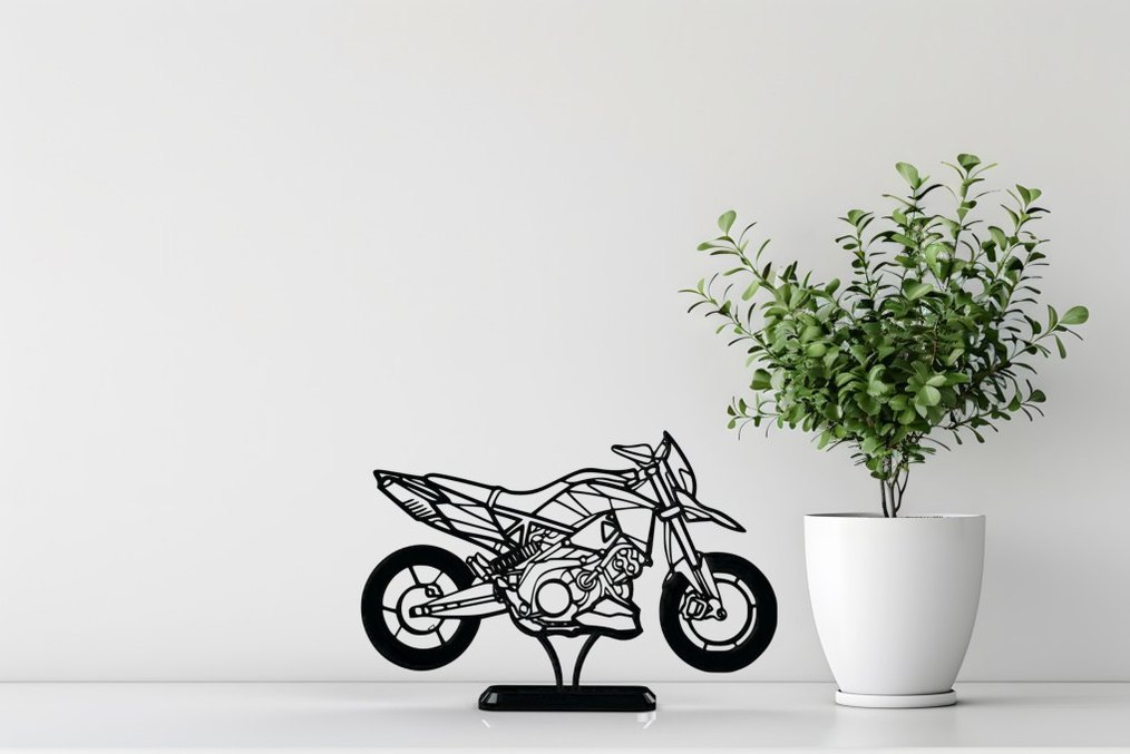 #Aprilia#Dorsoduro#900#Motorsiklet#hediye#fikri#sanat#heykeli# - Görsel 2