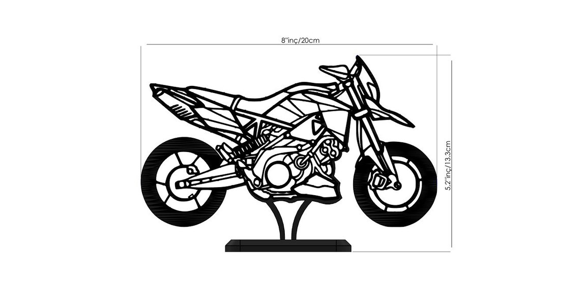 #Aprilia#Dorsoduro#900#Motorsiklet#hediye#fikri#sanat#heykeli# - Görsel 4