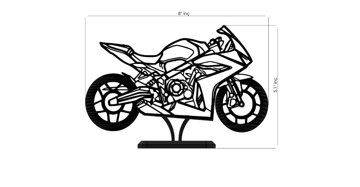 #Honda#CBR65R#Motorsiklet#hediye#fikri#sanat#heykeli# - Görsel 4