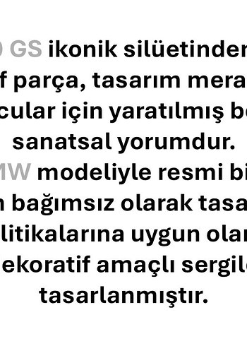 #BMW#R#1200#GS#Motorsiklet#hediye#fikri#sanat#heykeli# - Görsel 6