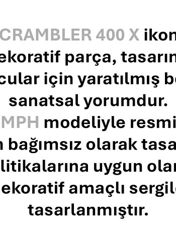 #TRIUMPH#SCRAMBLER#Motorsiklet#hediye#fikri#sanat#heykeli# - Görsel 6