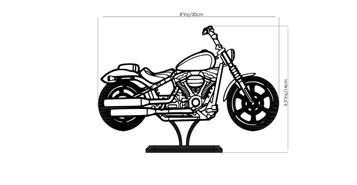 #Harley#Davidson#Stred#Motorsiklet#hediye#fikri#sanat#heykeli# - Görsel 4