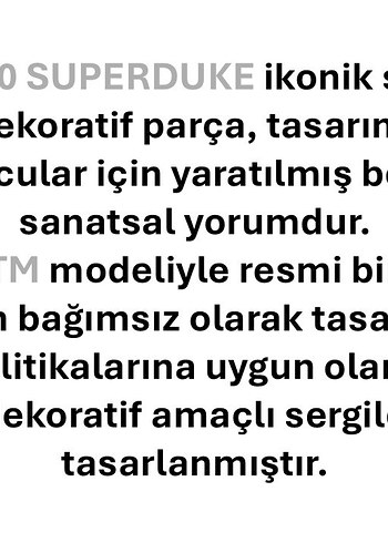 #KTM#1290#SUPERDUKE#Motorsiklet#hediye#fikri#sanat#heykeli# - Görsel 6