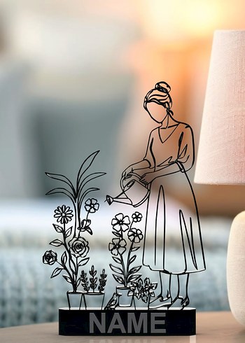 #Çicek#Sulayan#Anne#Dekor#hediye#fikri#sanat#heykeli# - Görsel 2