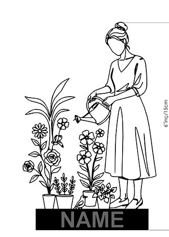 #Çicek#Sulayan#Anne#Dekor#hediye#fikri#sanat#heykeli# - Görsel 6