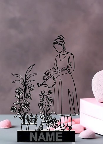 #Çicek#Sulayan#Anne#Dekor#hediye#fikri#sanat#heykeli# - Görsel 3