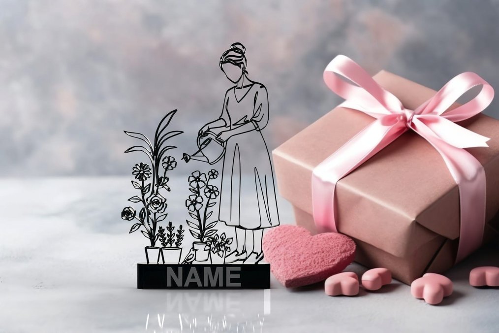 #Çicek#Sulayan#Anne#Dekor#hediye#fikri#sanat#heykeli# - Görsel 4