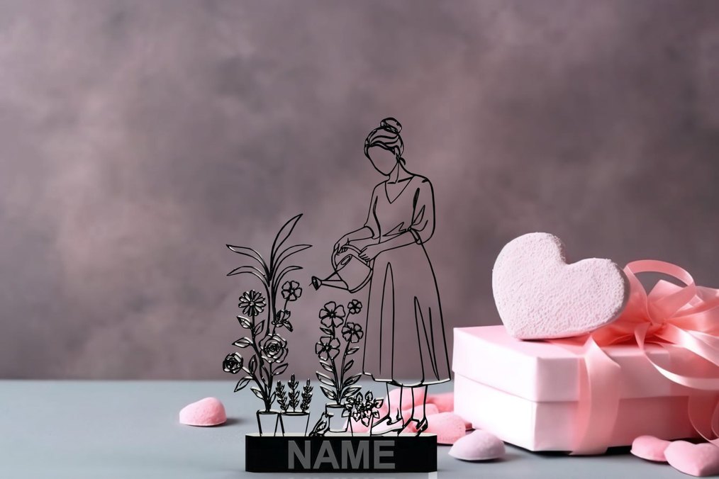 #Çicek#Sulayan#Anne#Dekor#hediye#fikri#sanat#heykeli# - Görsel 3