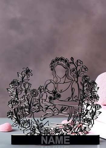 #Çiceklerle#Çevrili#Anne#Dekor#hediye#fikri#sanat#heykeli# - Görsel 3