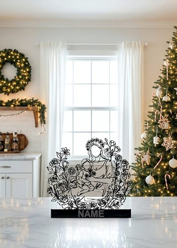 #Çiceklerle#Çevrili#Anne#Dekor#hediye#fikri#sanat#heykeli# - Görsel 5