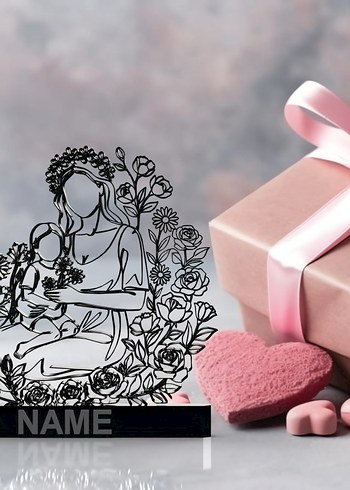 #Çiceklerle#Çevrili#Anne#Dekor#hediye#fikri#sanat#heykeli# - Görsel 4