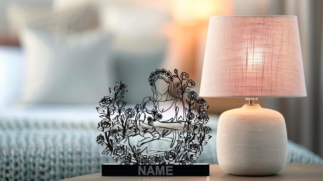 #Çiceklerle#Çevrili#Anne#Dekor#hediye#fikri#sanat#heykeli# - Görsel 2