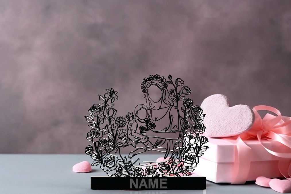 #Çiceklerle#Çevrili#Anne#Dekor#hediye#fikri#sanat#heykeli# - Görsel 3