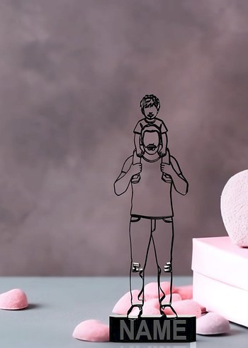 #Babalar#agünü#Dekor#hediye#fikri#sanat#heykeli# - Görsel 3