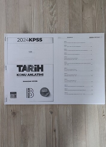 Tarih Benim Hocam Konu Anlatım 2024