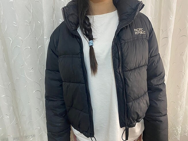s Beden siyah Renk Az giyilmiş mont pull&bear