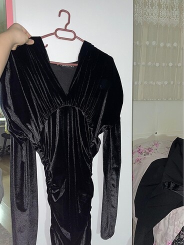 M beden kadife elbise - Görsel 2