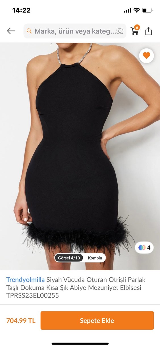 Trendyol & Milla Siyah Mini Strappy Elbise - Görsel 2