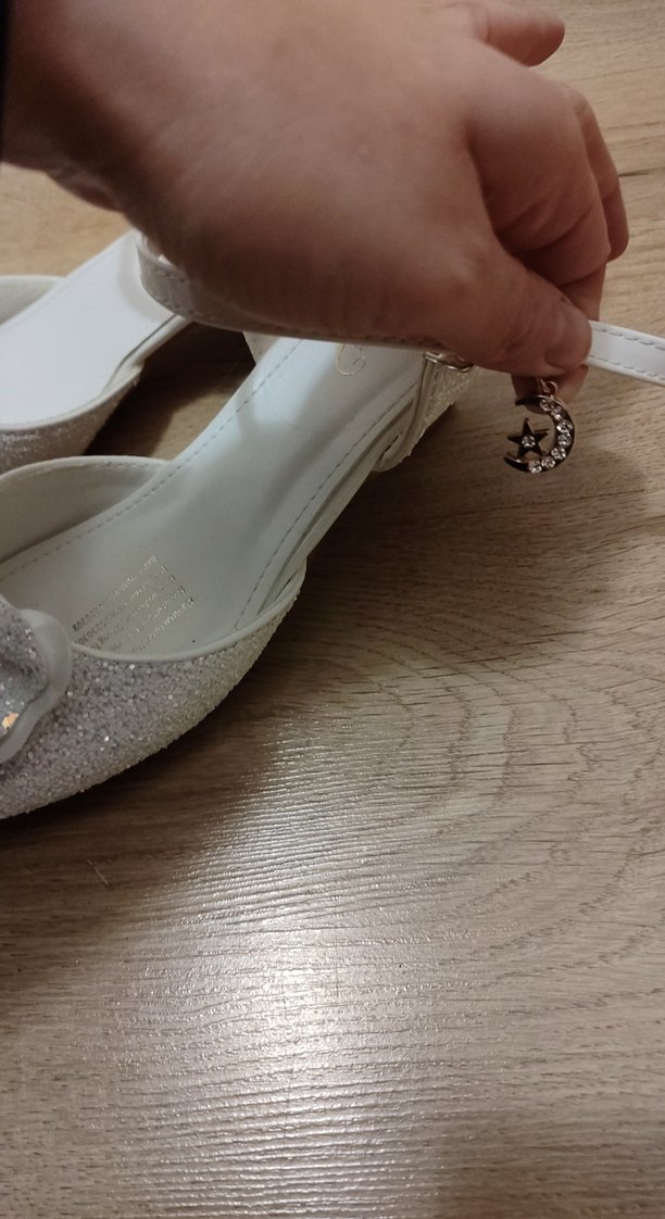 Kız Çocuk Beyaz Fiyonklu Babet Ayakkabı - Görsel 3