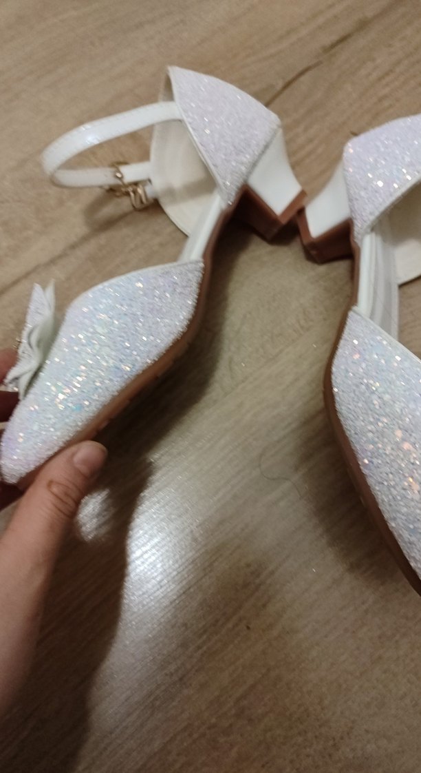 Kız Çocuk Beyaz Fiyonklu Babet Ayakkabı - Görsel 4