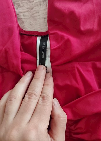 Bordo Bel Detaylı Strappy Kadın Mayo - Görsel 3