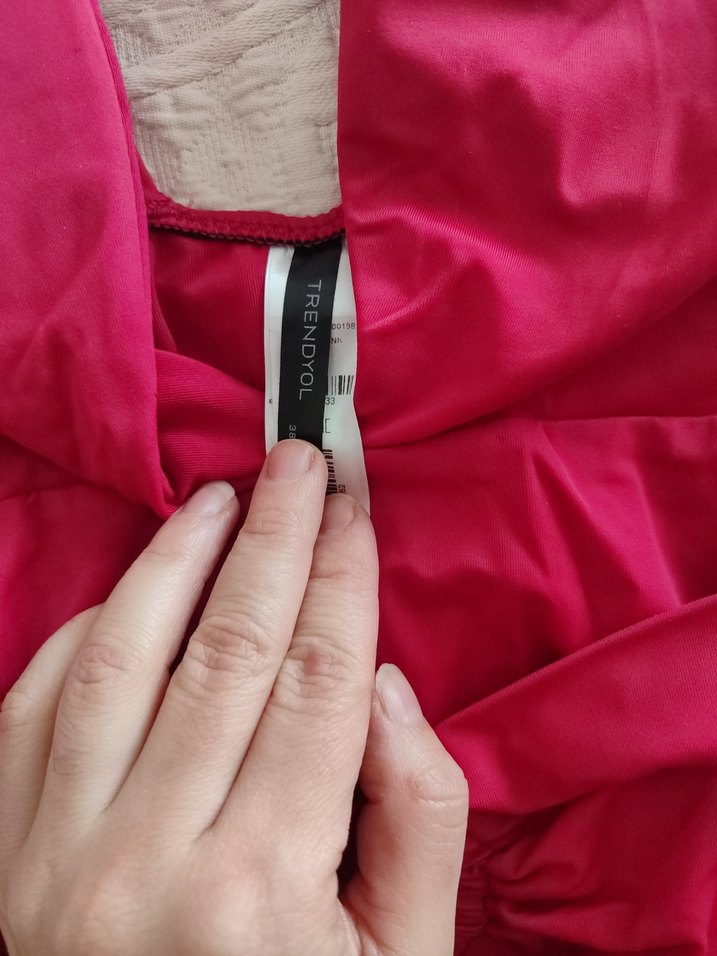 Bordo Bel Detaylı Strappy Kadın Mayo - Görsel 3