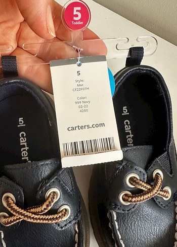 Carters Lacivert Nakışlı Tokalı Erkek Çocuk Ayakkabısı - Görsel 5