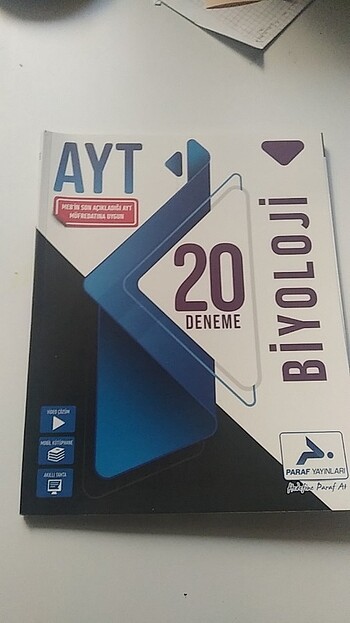Paraf yayınları AYT biyoloji deneme
