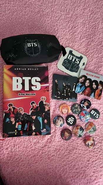 BTS / Blackpink kalemlik rozet kitap bardak altlığı