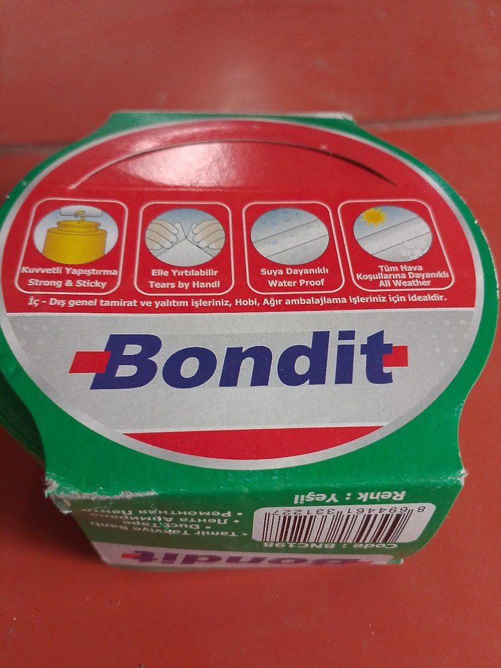 Bondit Yeşil Tamir Takviye Bantı 48mm x 10m - Görsel 2
