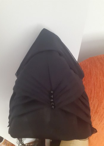 Beden siyah Renk HAZIR TÜRBAN ŞAL