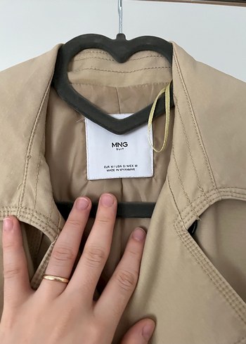 m Beden camel Renk Bej Midi Boy Kuşaklı Trençkot