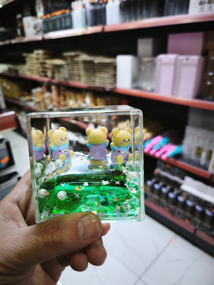 Renkli Ayıcık Figürlü Dekoratif Küp - Görsel 2