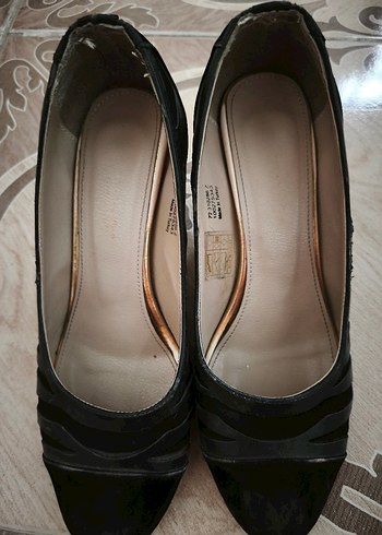 Parlak Siyah Kadın Topuklu Stiletto - Görsel 3