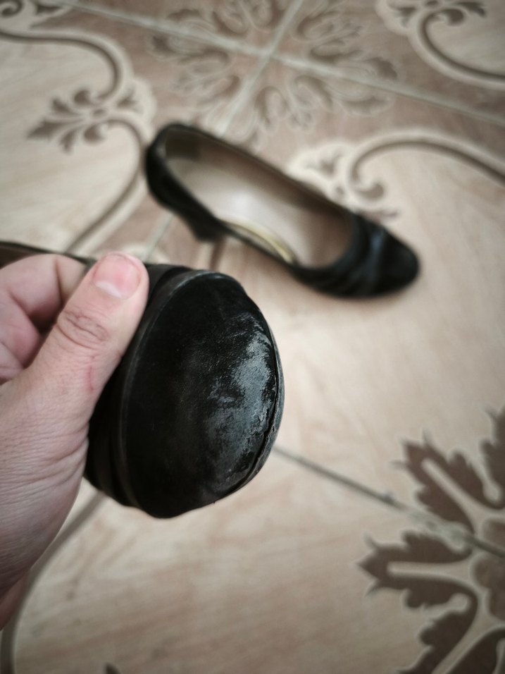 Parlak Siyah Kadın Topuklu Stiletto - Görsel 4