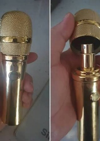 Avon Altın Renkli Mikrofon Parfüm - Görsel 2