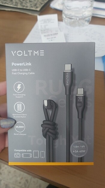 VOLTME 60W HIZLI ŞARJ ALETİ KABLOSU 
