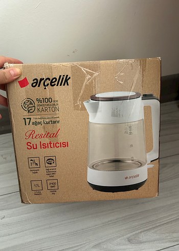 Arçelik Beyaz ve Gri Çay Makinesi kapalı kutu - Görsel 3