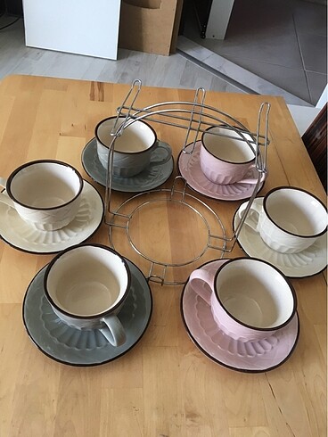 Stantla çay neskafe takımı