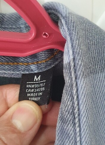 m Beden mavi Renk Mavi jean kot gömlek
