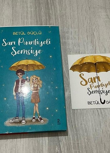  Sarı Puantiyeli Şemsiye Kitap