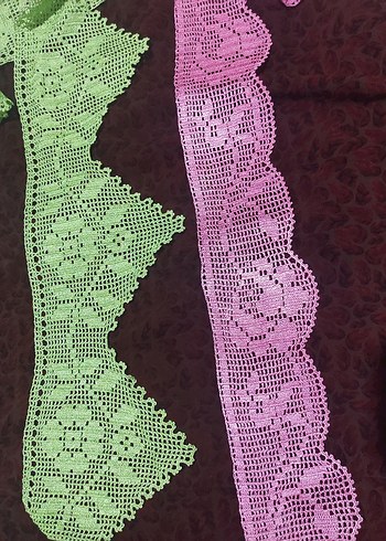 El Yapımı Çiçek Desenli Dantel Şeritler - Görsel 2