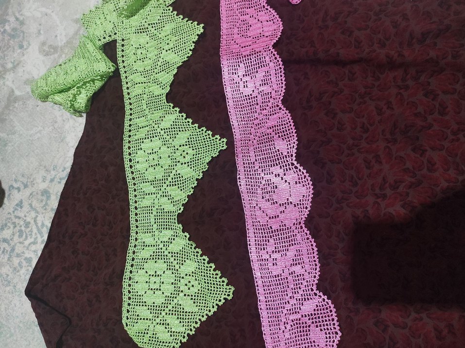 El Yapımı Çiçek Desenli Dantel Şeritler - Görsel 2