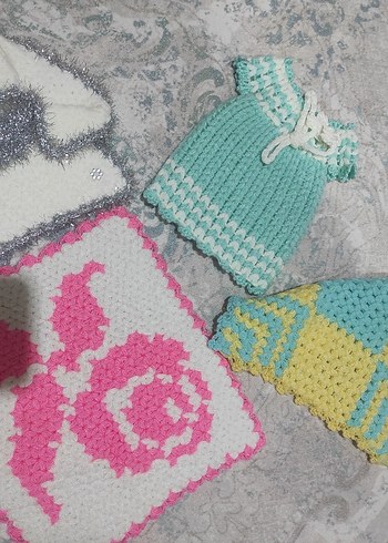 Renkli Örgü Banyo Süngerleri - Görsel 2