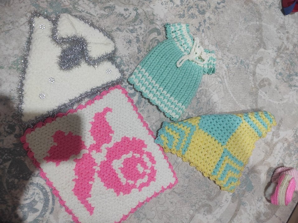 Renkli Örgü Banyo Süngerleri - Görsel 2