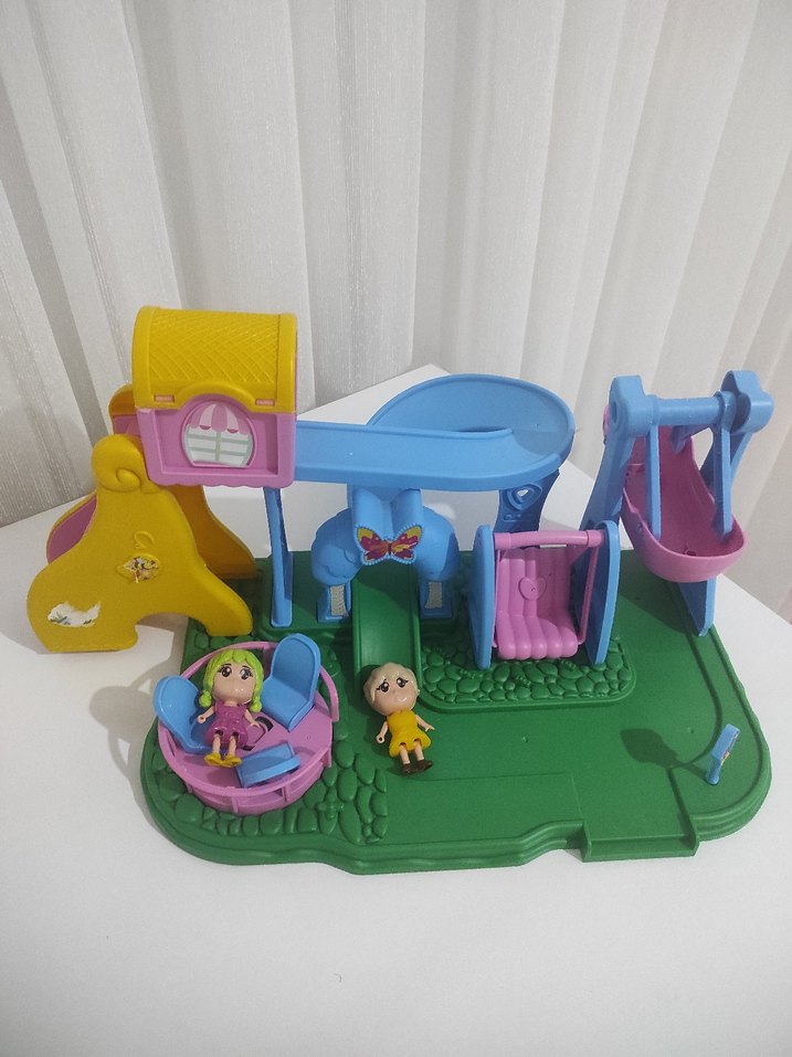 Pastel Renkli Mini Oyun Parkı Oyuncak Seti - Görsel 2