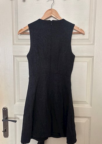 Kemerli siyah elbise - Görsel 3