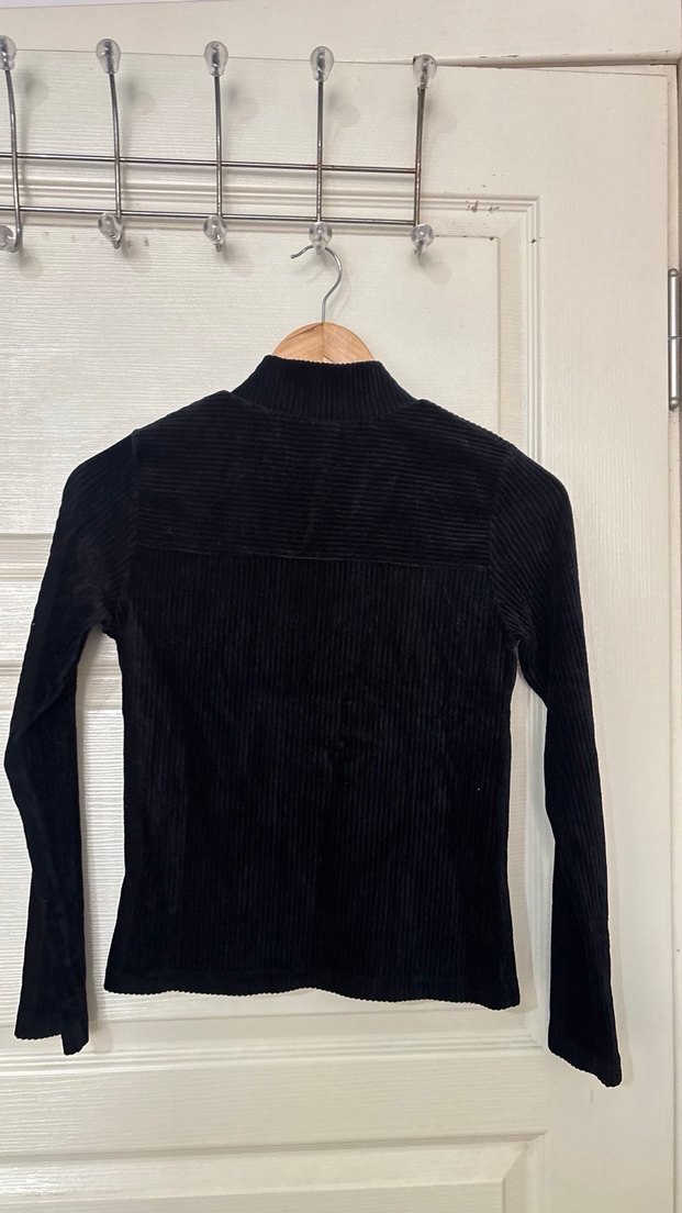 Fermuarlı Siyah Yarım Balıkçı  Kazak - Görsel 4