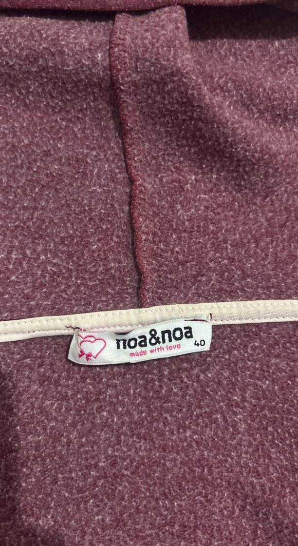 Bordo Fermuarlı Kadın Sweatshirt-hırka - Görsel 3